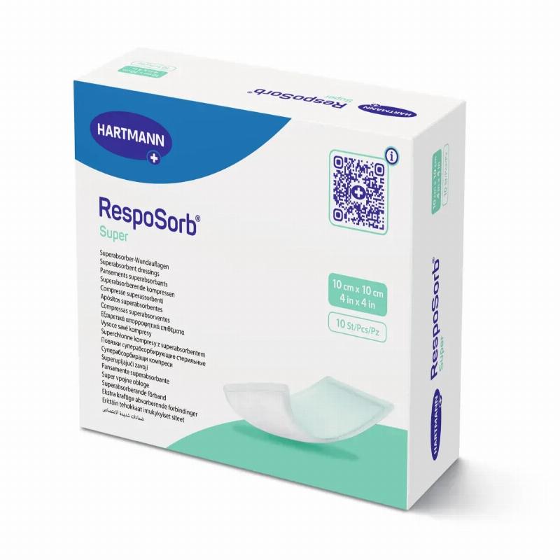 Суперабсорбуючі пов'язки RespoSorb® Super 10см х 10см 10шт